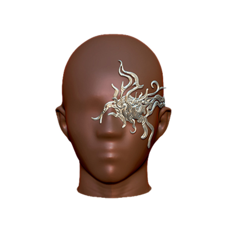 3D Printing Gold - 男性と女性のためのレトロな3Dプリントマスク,ハロウィーンのコスプレアクセサリー,アンティークシルバーとゴールドのマスク