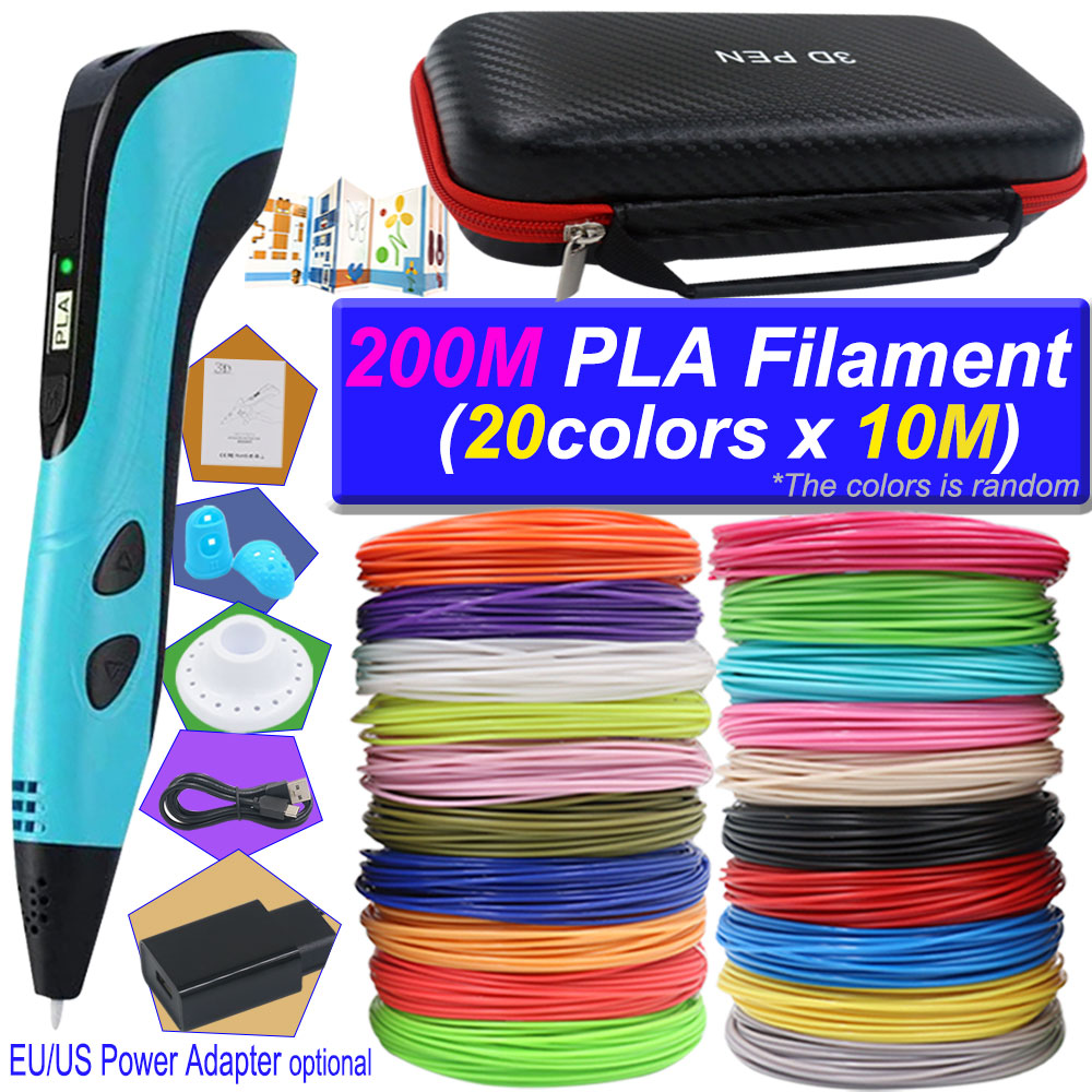 3D Printing Pen For Kids - 2026年版 3Dペンセット 子供用 3Dプリントペン LEDスクリーン付き 200M