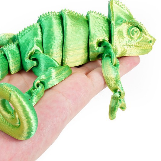 3D Printing Lizard - ファッション3Dプリントドラゴンカメレオン多関節可動式ホームデコレーションシミュレーションペットトカゲモデルおもちゃ
