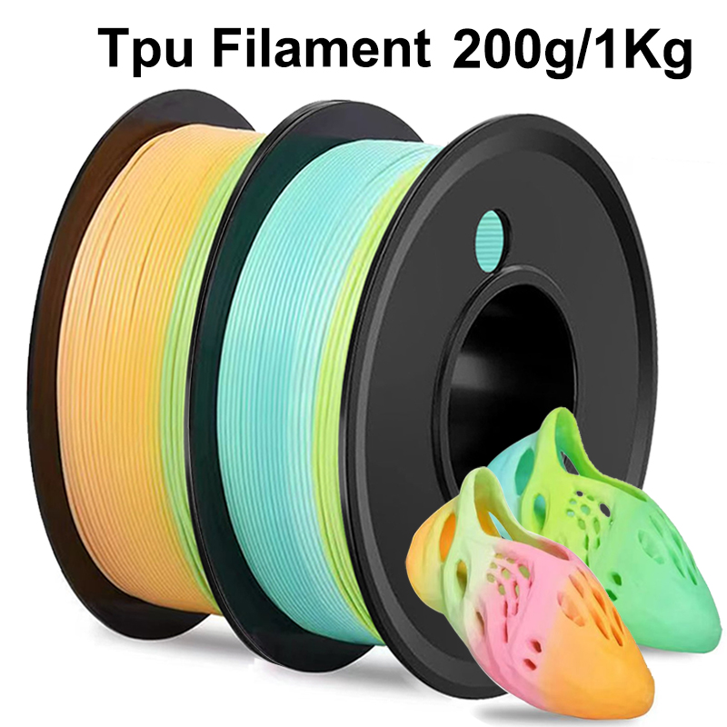 Tpu Flexible Filament - 200g 1Kg TPU レインボー フレキシブル フィラメント