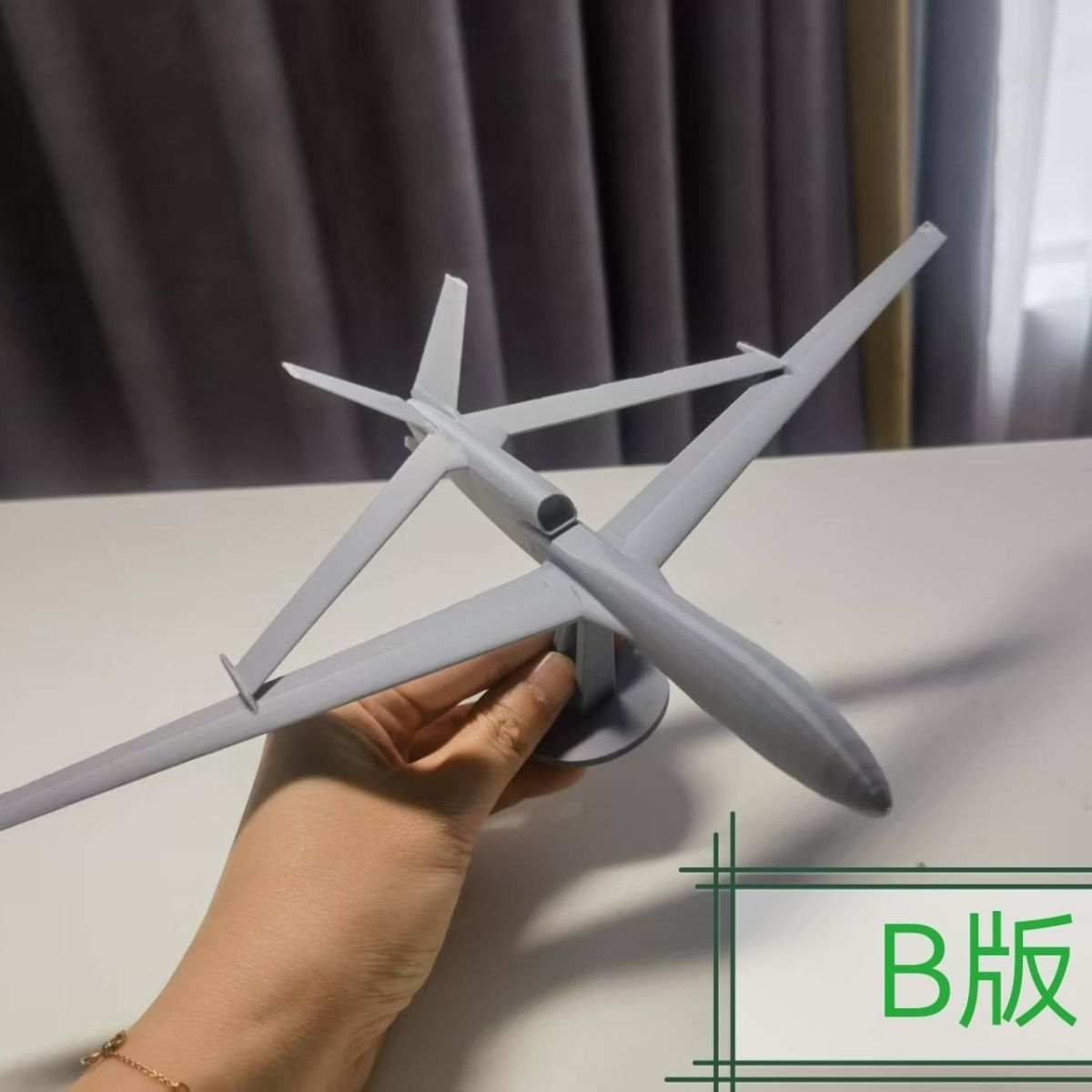 3D Printing Uav - 3Dプリントされた中国空軍WZ-7偵察攻撃用高高度長時間飛行UAVモデル、軍事コレクター向け装飾品