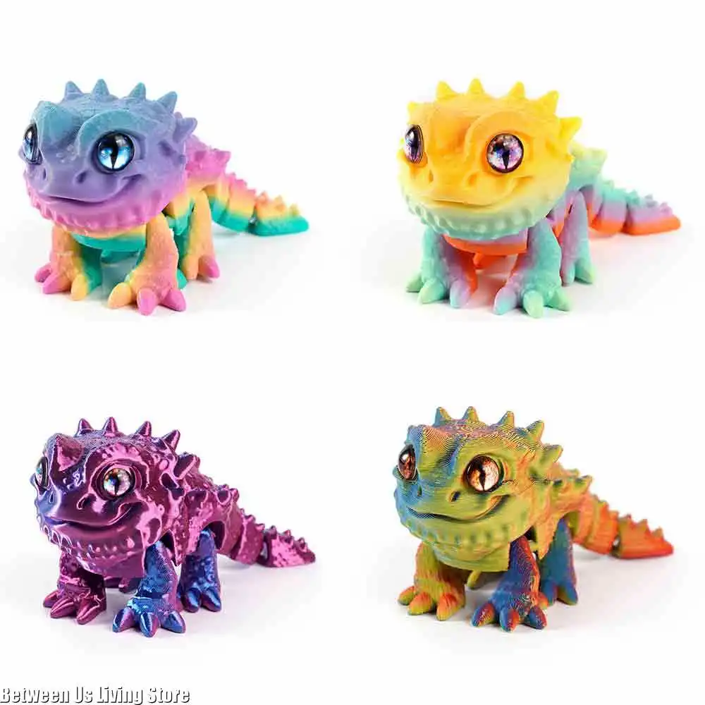 3D Printing Lizard - 3D 印刷おもちゃモデルたてがみライオントカゲ多関節活動 3D 目リビングルームの装飾ホームアクセサリー
