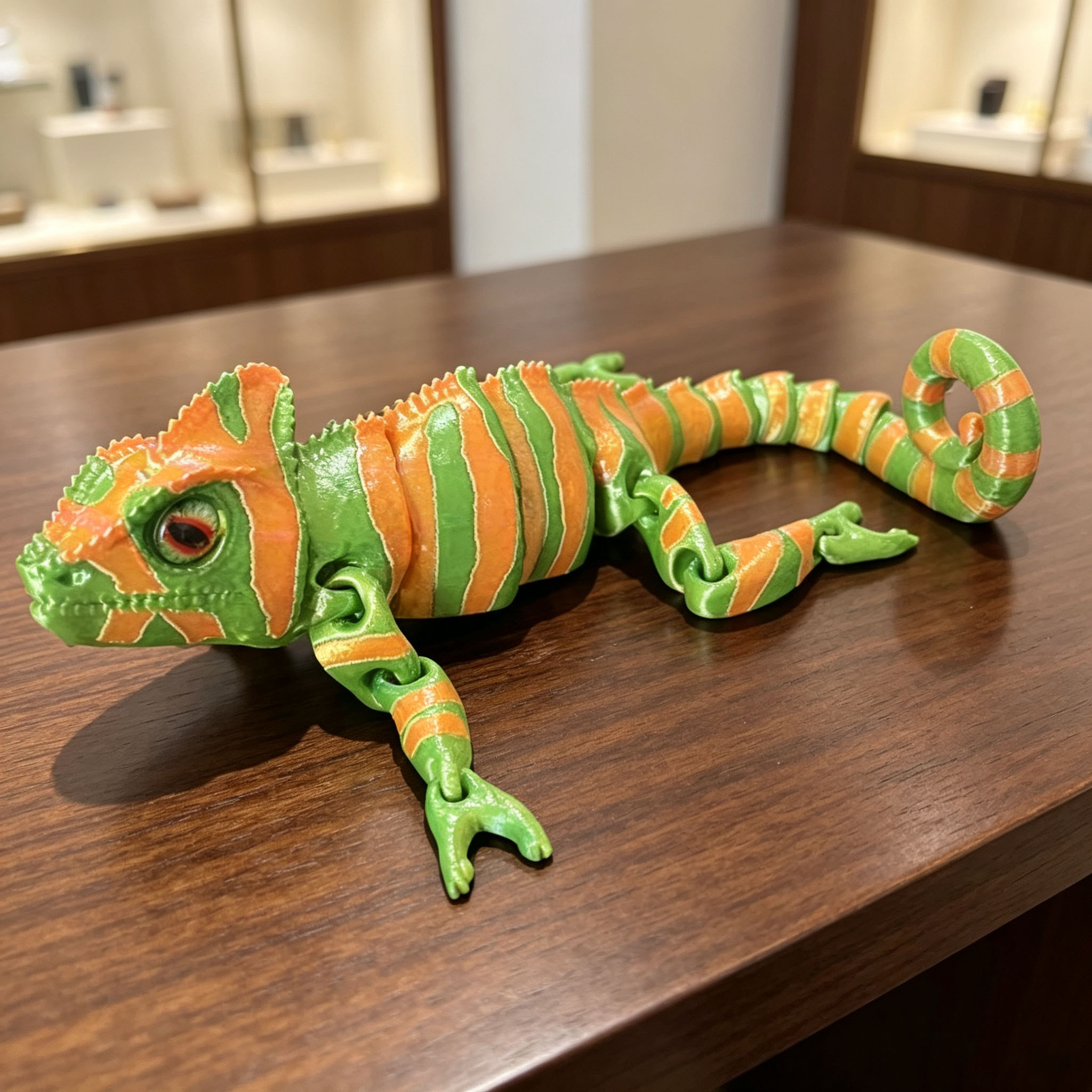 3D Printing Lizard - 可動関節付き3Dプリントカメレオンリザードモデル装飾玩具