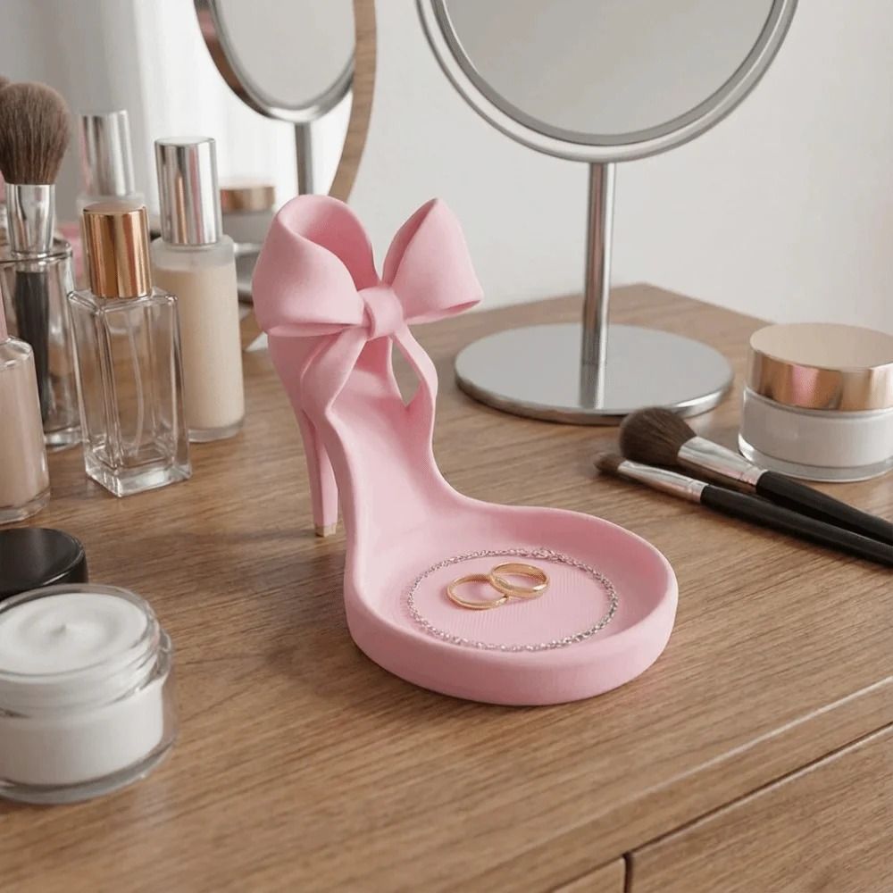 3D Printing Ring Holder - ポータブル3Dプリントハイヒールジュエリートレイミニ靴型リングホルダー絶妙なエレガントなジュエリーディスプレイトレイ