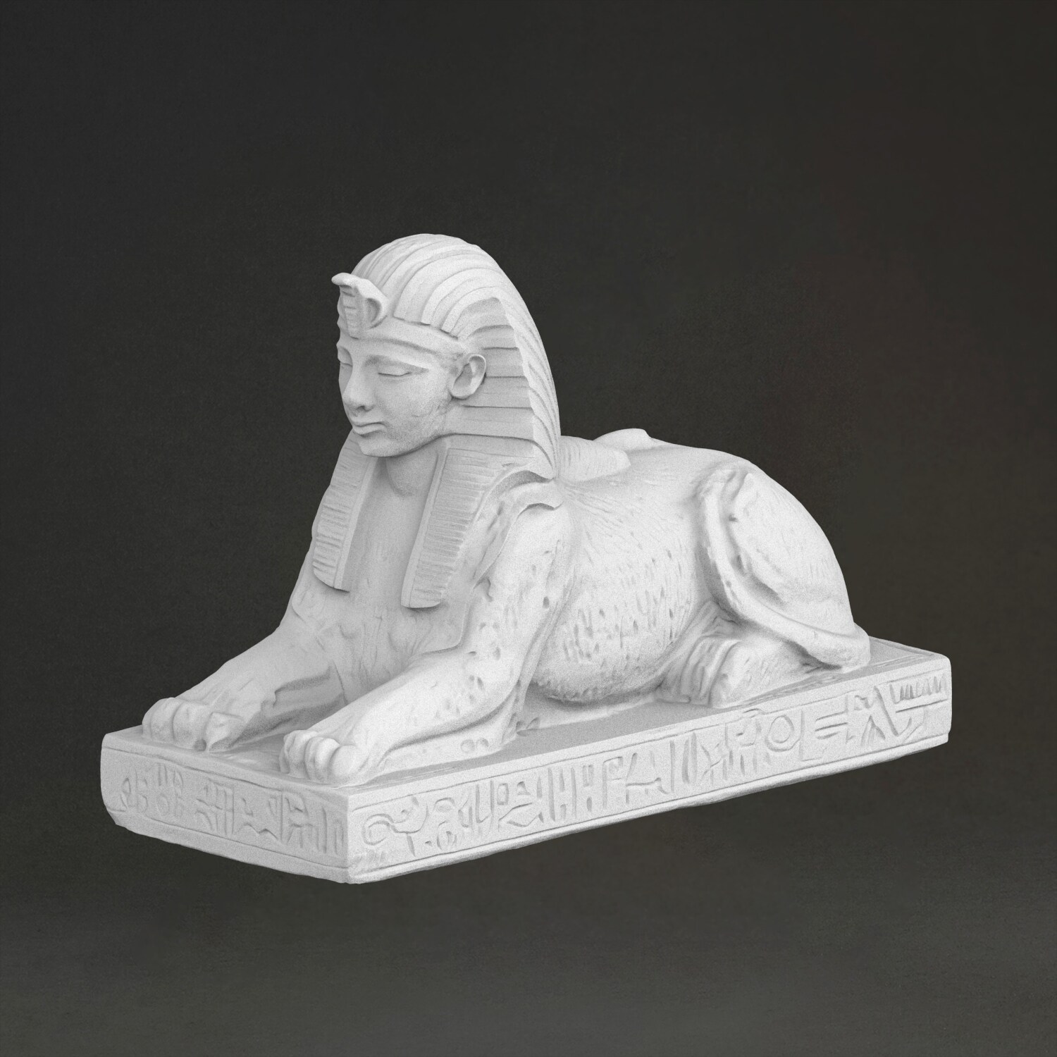 スフィンクス彫刻「彫刻」、3Dプリント樹脂製、手描き、石膏風 - 3D Printing Resin のレビューと価格