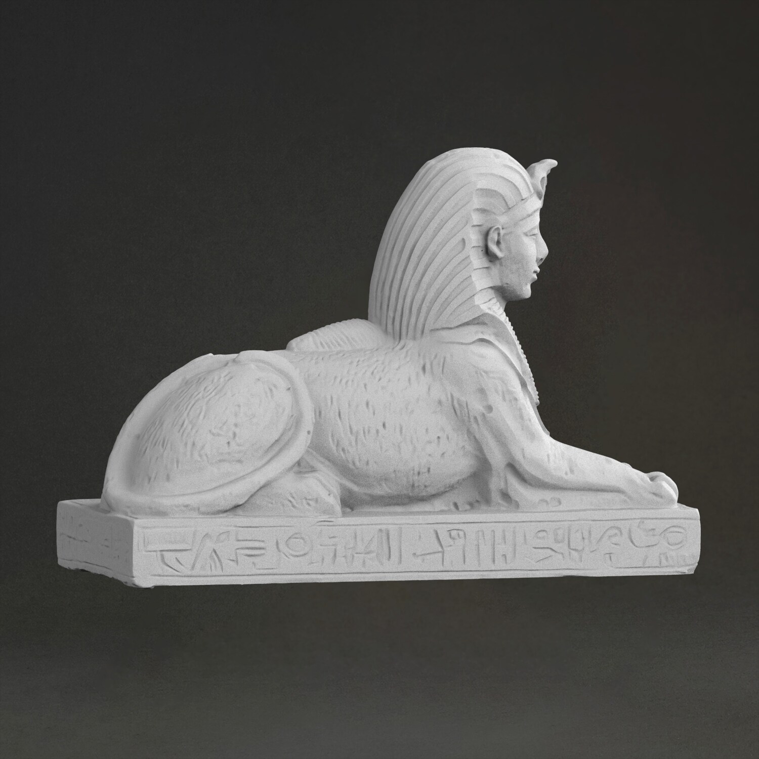 スフィンクス彫刻「彫刻」、3Dプリント樹脂製、手描き、石膏風 - 3D Printing Resin のレビューと価格