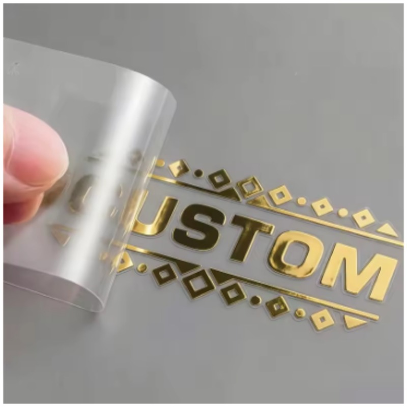 カスタム3Dゴールド転写ステッカー シルバーメタルロゴ DT - 3D Printing Gold のレビューと価格