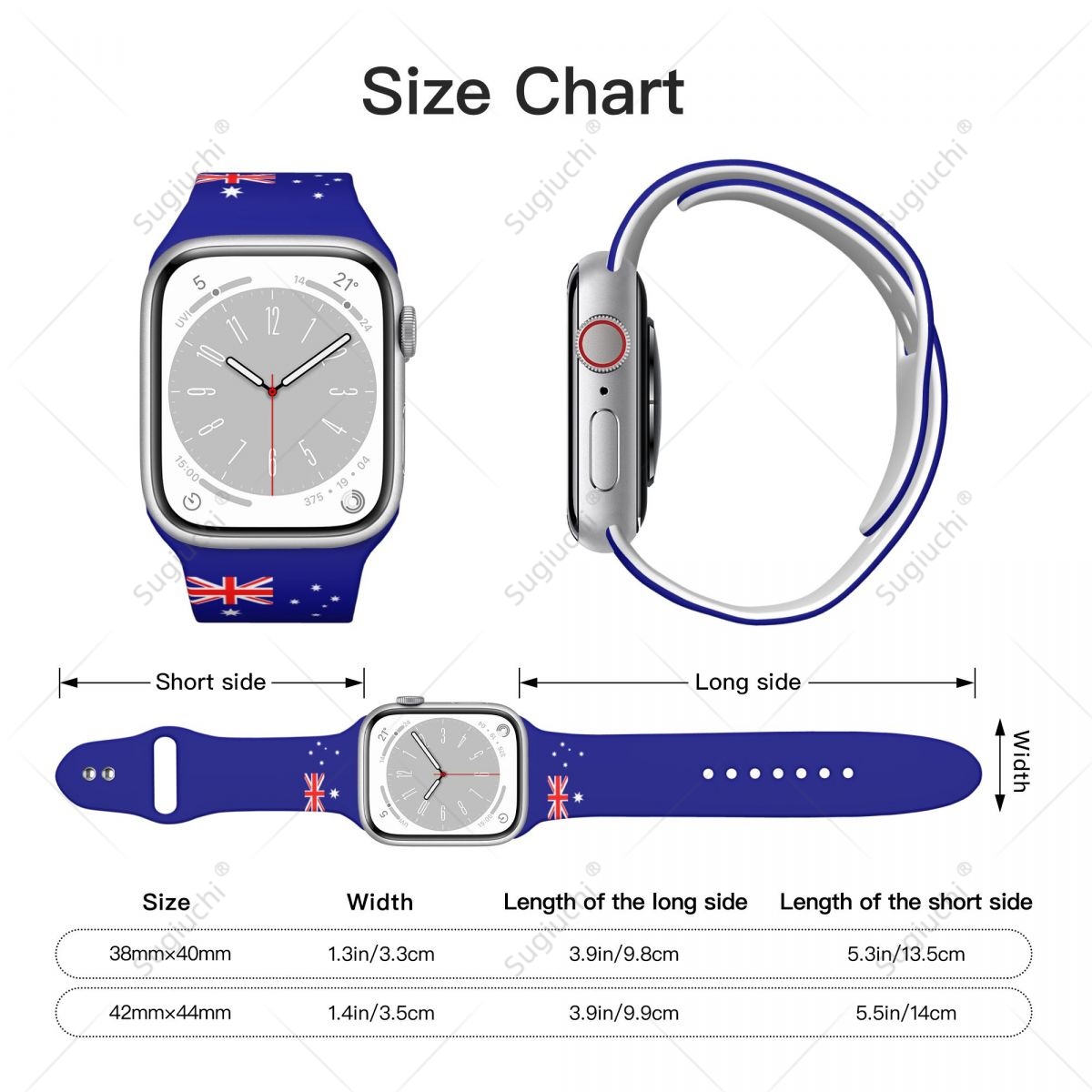 ユニセックスオーストラリア国旗 3D 印刷スポーツストラップ - 3D Printing Watch のレビューと価格