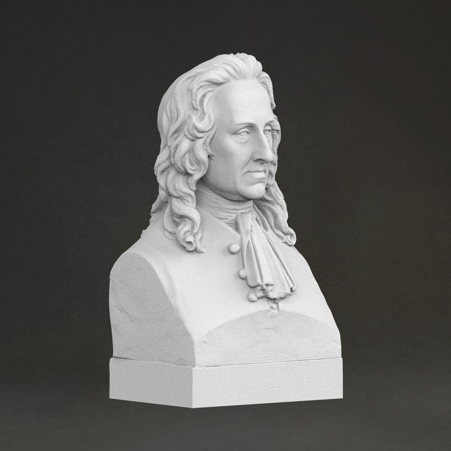 「ルートヴィヒ・ホルベル男爵」彫刻、3Dプリント樹脂製、手描 - 3D Printing Resin のレビューと価格
