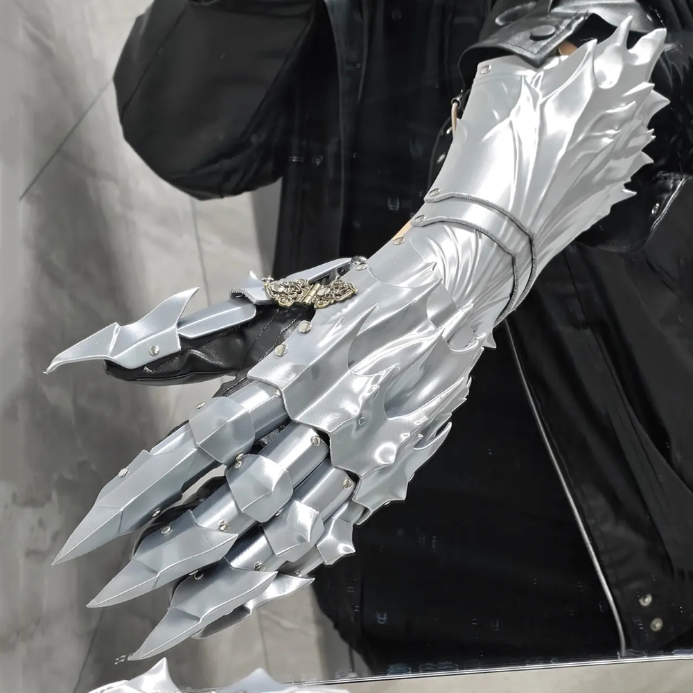 サイバーパンク騎士メカニカルアームアーマーグローブコスプレゴ - 3D Printing Knight Armor のレビューと価格