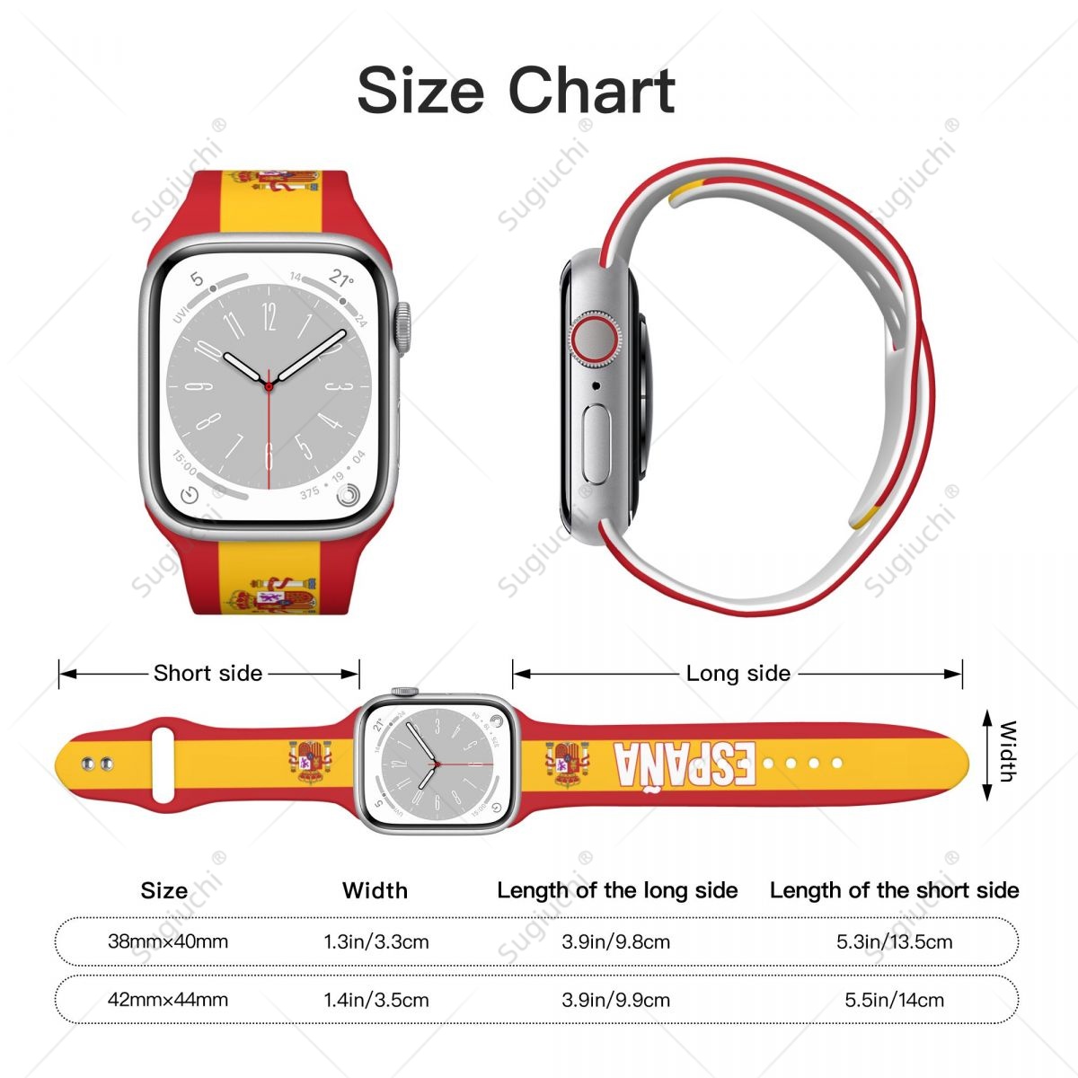 ユニセックススペイン国旗 3D 印刷スポーツストラップ Ap - 3D Printing Watch のレビューと価格