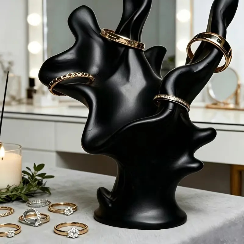 3D プリントサンゴの枝ジュエリーホルダーブラックリングディ - 3D Printing Ring Holder のレビューと価格