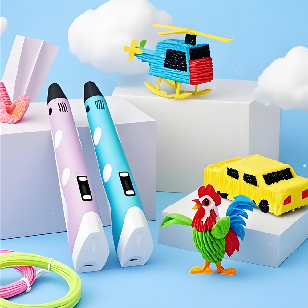 子供用3Dペン、3D描画印刷ペン、LCDスクリーン、電源アダ - 3D Printing Pen For Kids のレビューと価格
