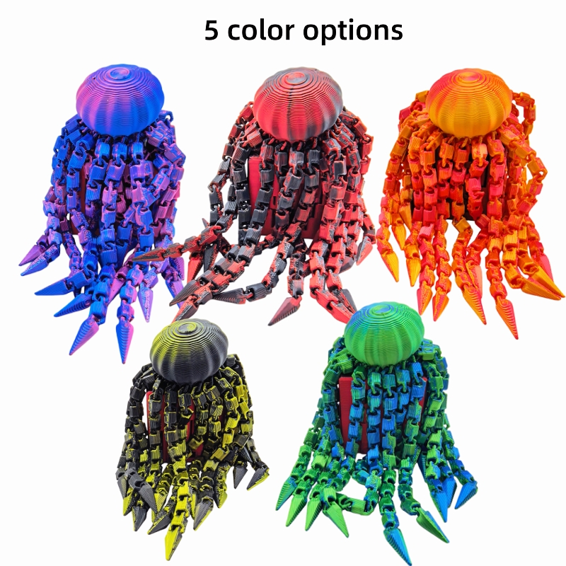 3/5個入りクラゲモデル、リアルな触手、家庭、オフィス、店舗 - 3D Printing Lizard のレビューと価格