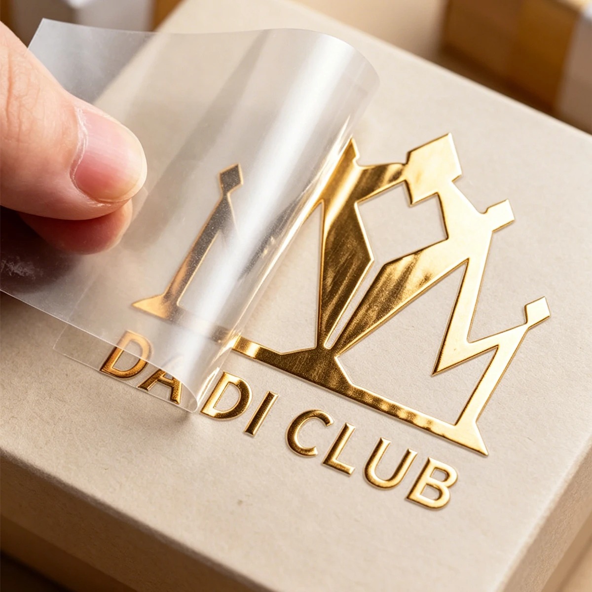 3-8CM 100枚入り カスタム3Dゴールド転写ステッカー - 3D Printing Gold のレビューと価格