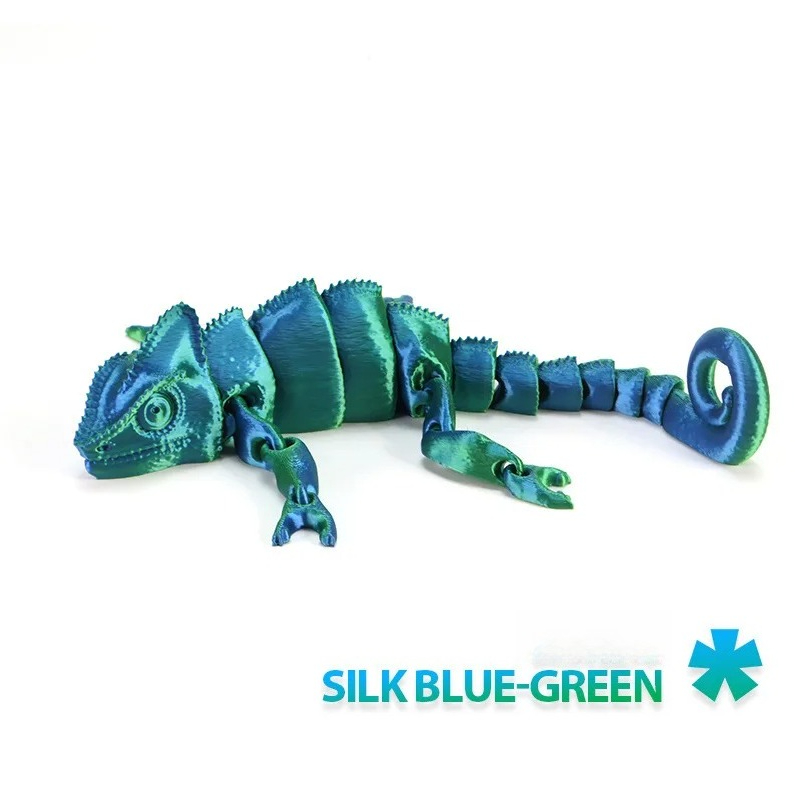 ファッション3Dプリントドラゴンカメレオン多関節可動式ホーム - 3D Printing Lizard のレビューと価格