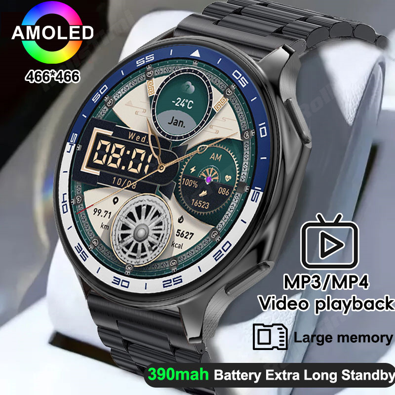 1.43 AMOLED スマートウォッチ 3D サラウンドビ - 3D Printing Watch のレビューと価格