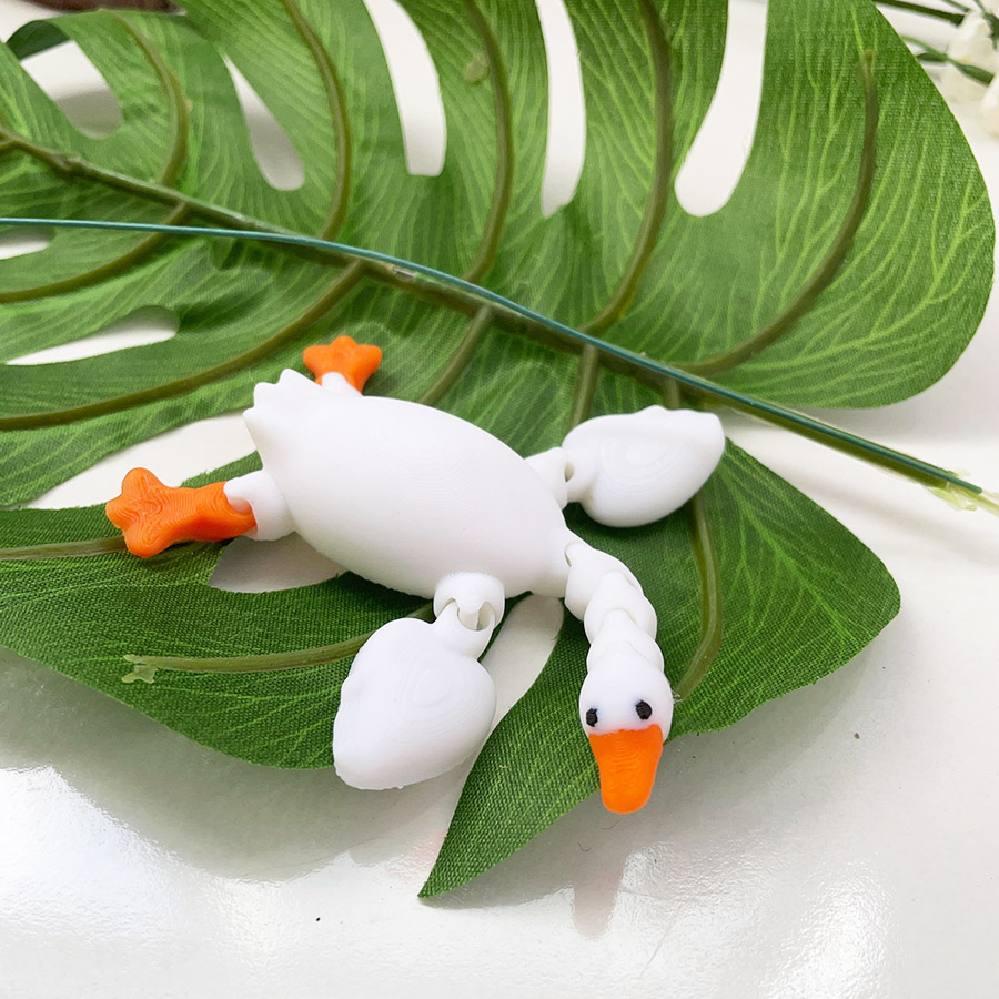 可動首付き3Dプリントかわいい白いガチョウモデル、可動ジョイ - 3D Printing Lizard のレビューと価格