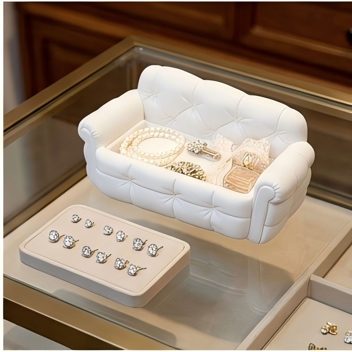 ミニソファジュエリー収納トレイ 3Dプリントのかわいいソファ - 3D Printing Ring Holder のレビューと価格