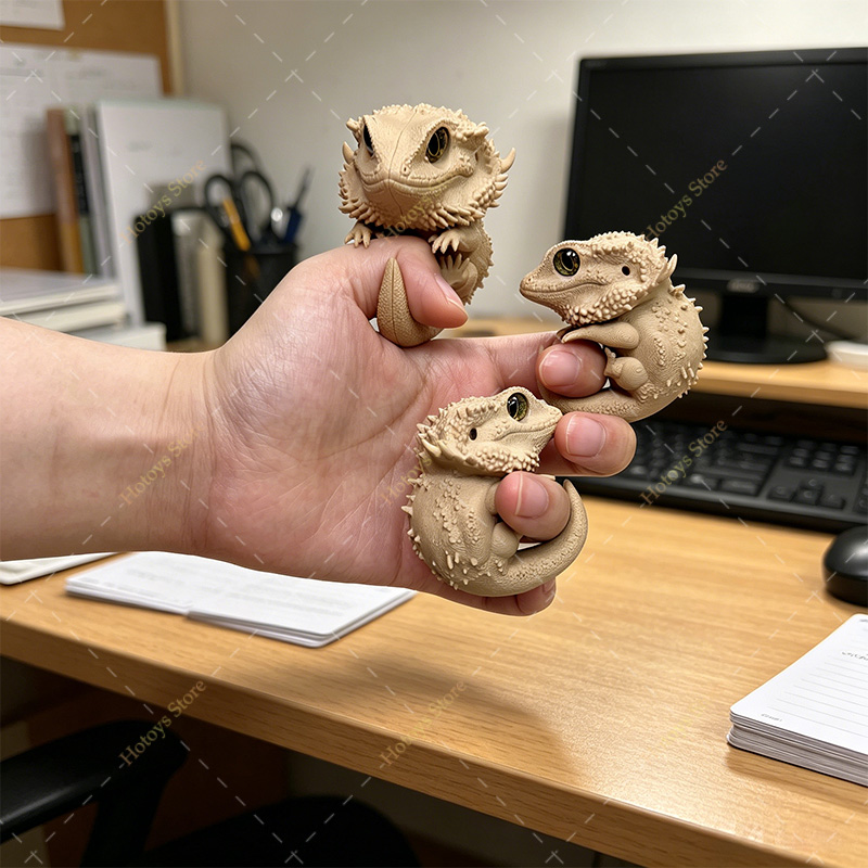 3D プリント指サイズのトカゲフィギュア柔軟なトカゲモデルリ - 3D Printing Lizard のレビューと価格