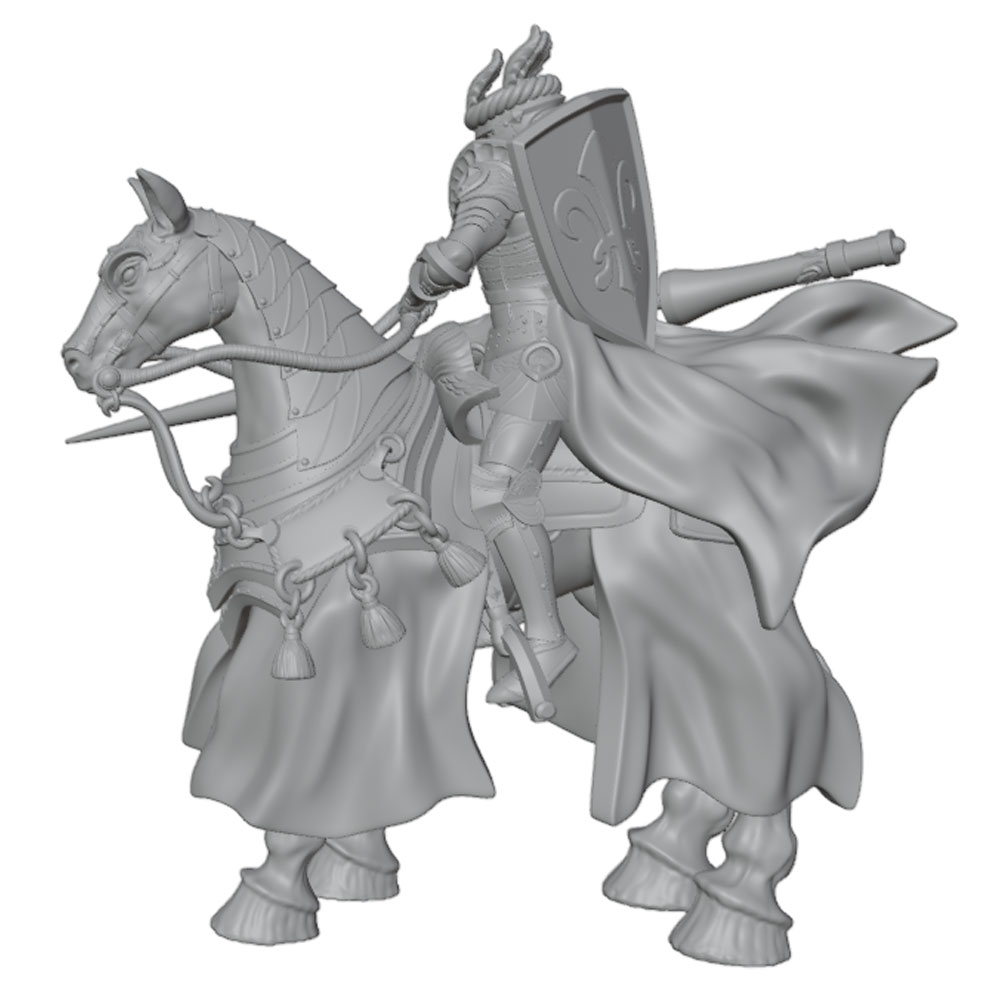 1/24 デスクオーナメント、スタイリッシュな鎧騎士戦馬樹脂 - 3D Printing Knight Armor のレビューと価格