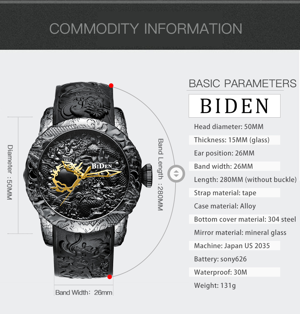 メンズクォーツ時計,大型時計,耐水性,クリエイティブ,レジャ - 3D Printing Watch のレビューと価格