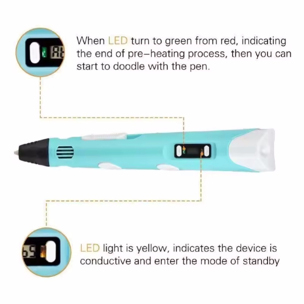 3Dペン 子供用 3Dプリント描画ペン DIY楽しいセット  - 3D Printing Pen For Kids のレビューと価格
