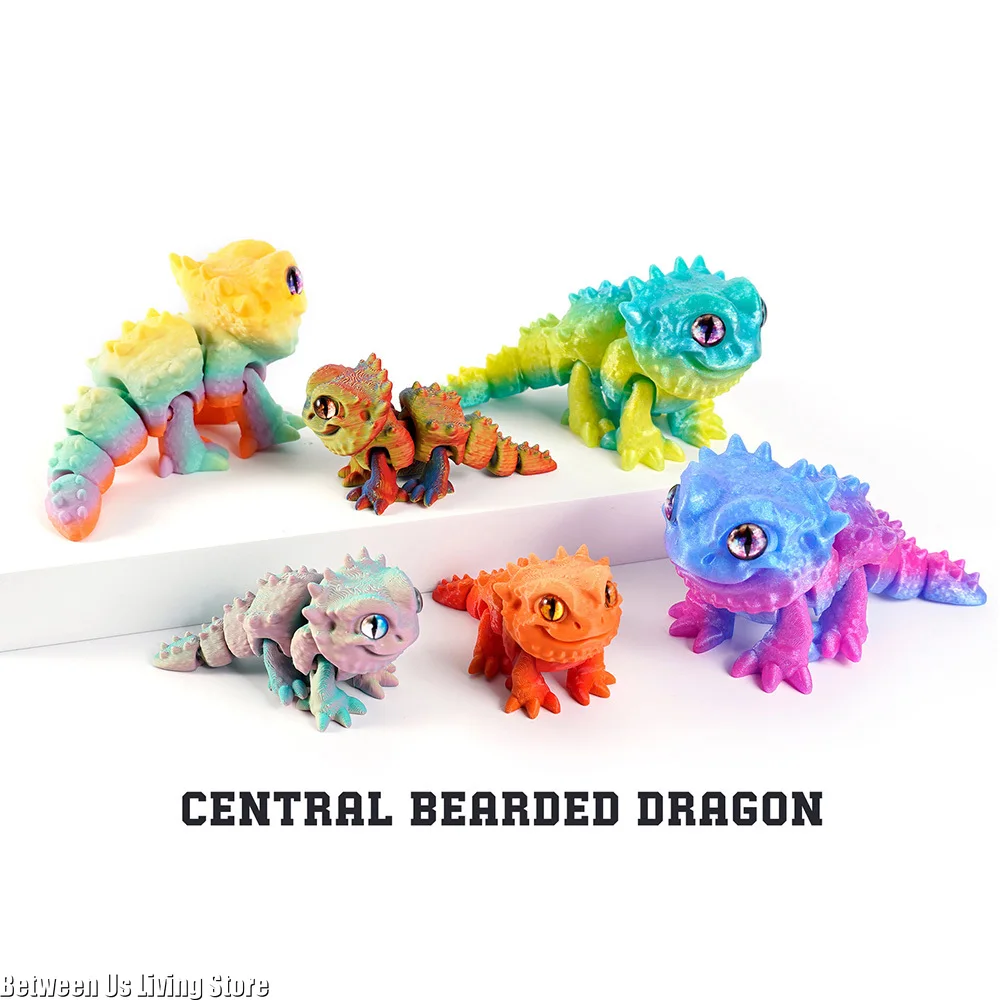 3D 印刷おもちゃモデルたてがみライオントカゲ多関節活動 3 - 3D Printing Lizard のレビューと価格