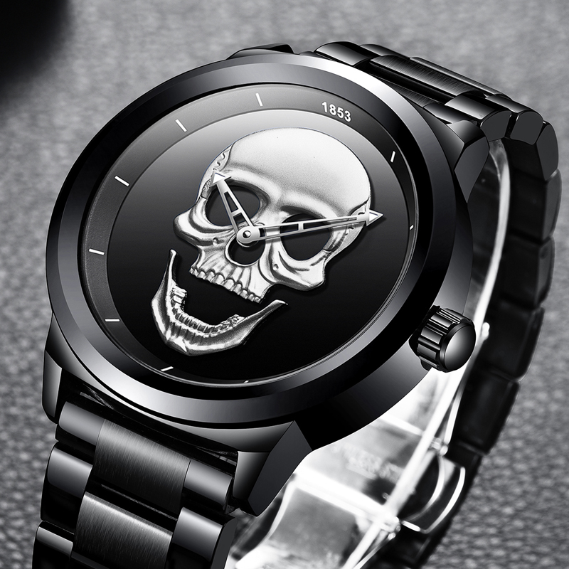 Lige-Skeleto-男性用防水クォーツ腕時計,スポーツ - 3D Printing Watch のレビューと価格