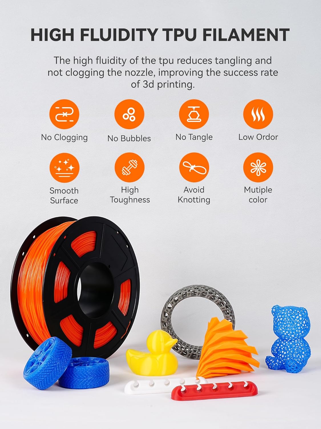 TPUフィラメント 柔軟な3Dプリンターフィラメント ショア - Tpu Flexible Filament のレビューと価格