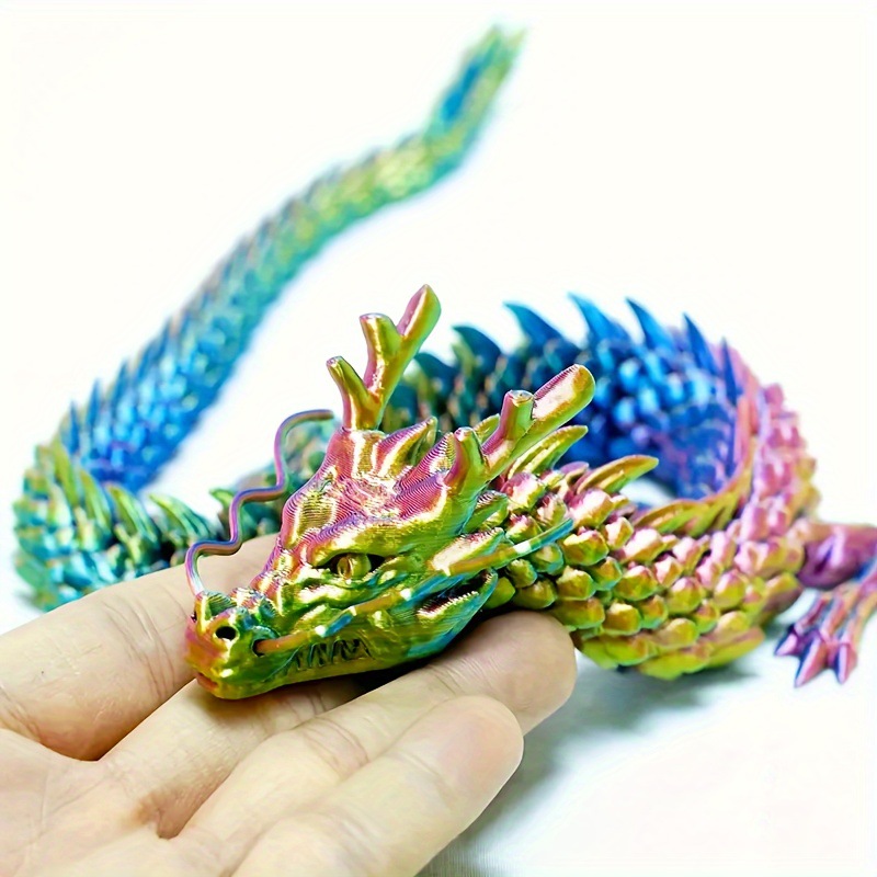 3Dプリント結合ドラゴンオーナメント、可動漫画、クリエイティ - 3D Printing Lizard のレビューと価格