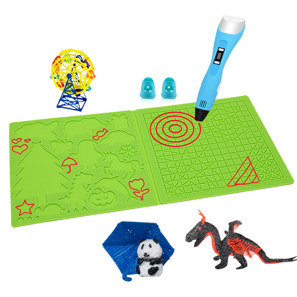 3D 印刷ペンシリコンパッド基本的な幾何学的なテンプレート  - 3D Printing Pen For Kids のレビューと価格