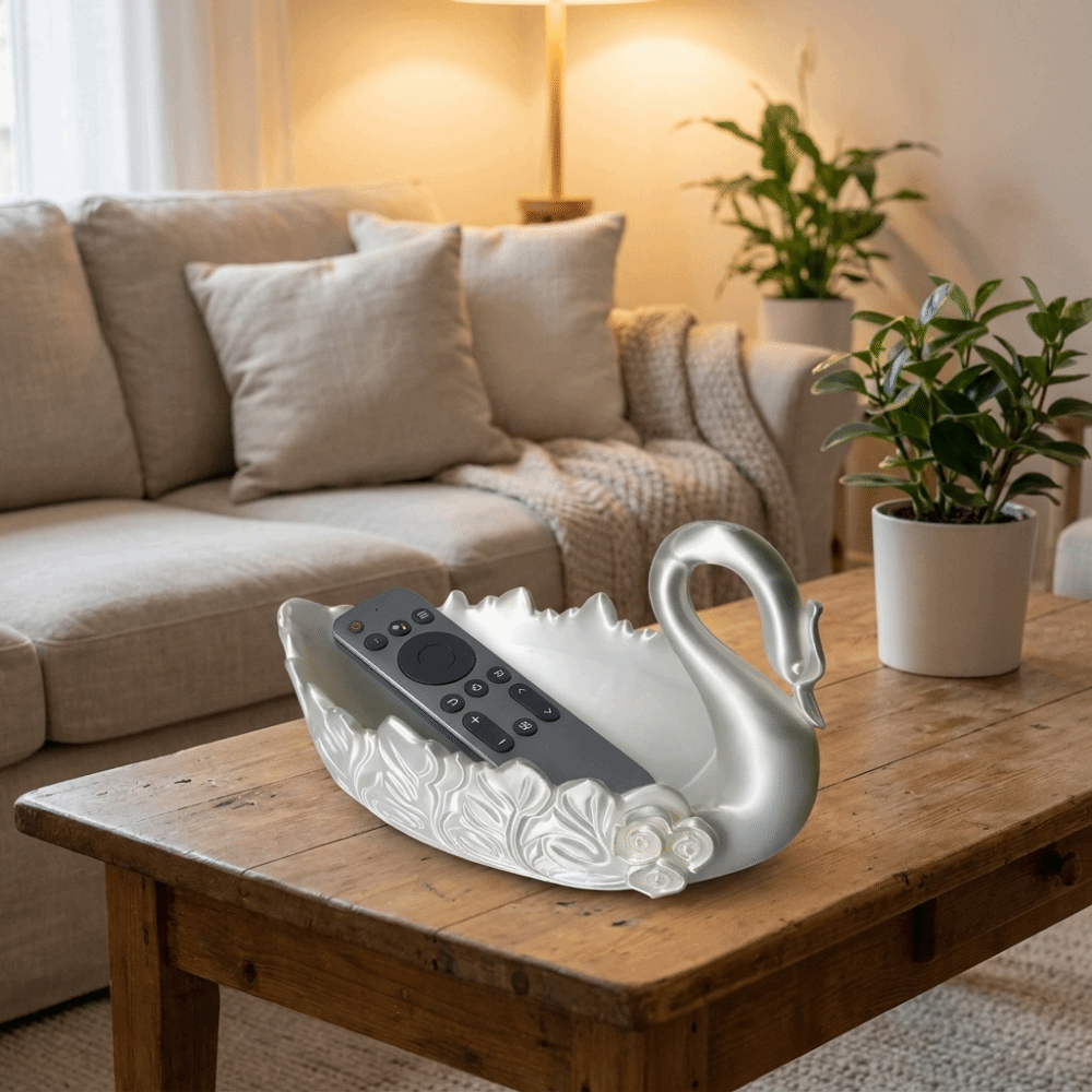 3Dプリント製の白鳥型ジュエリートレイ、北欧風花柄白鳥収納ト - 3D Printing Ring Holder のレビューと価格