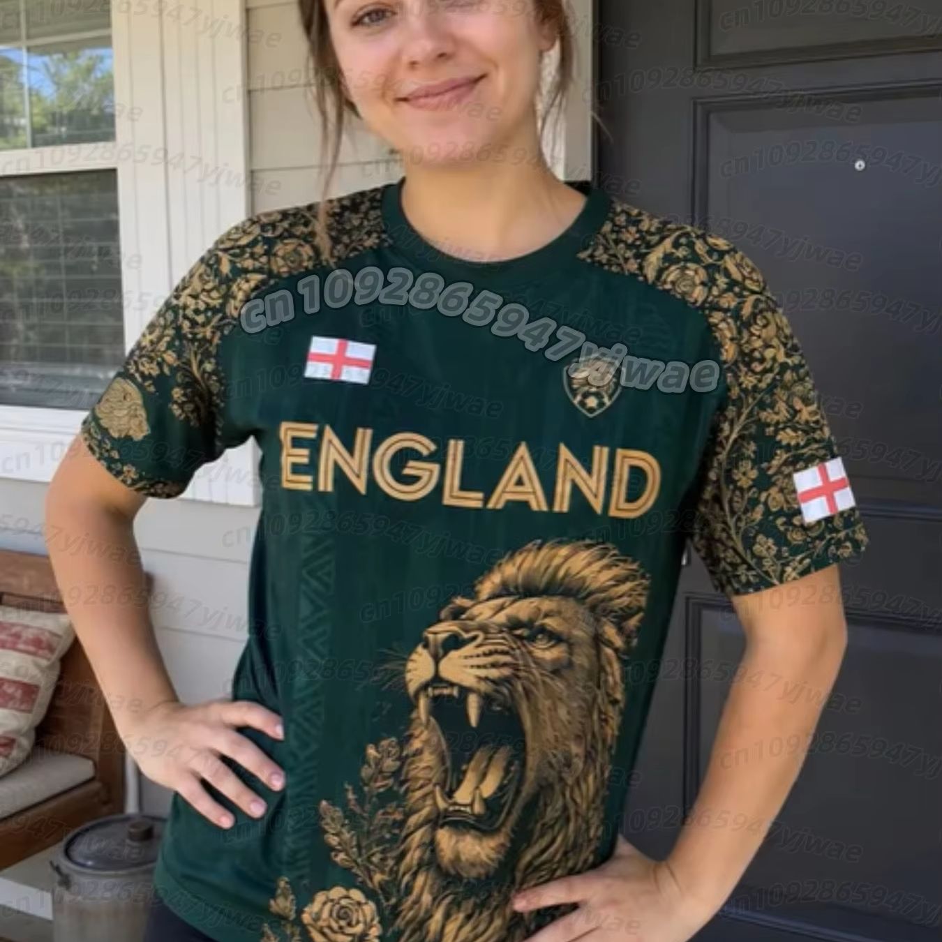 イングランド国旗プリントTシャツ メンズ 面白い3Dイーグル - 3D Printing Eagle のレビューと価格