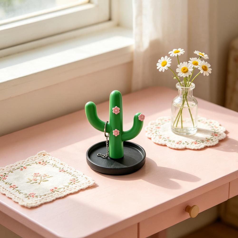 3Dプリントジュエリーオーガナイザー 3Dプリントサボテンジ - 3D Printing Ring Holder のレビューと価格