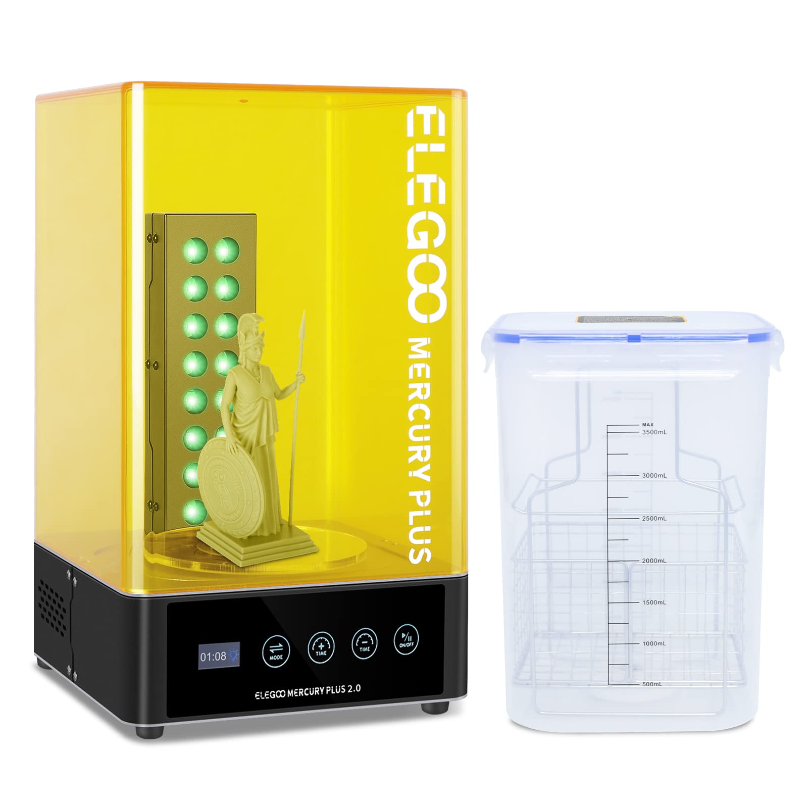 ELEGOO Plus 2.0 ウォッシュ＆キュアステーショ - 3D Printing Resin のレビューと価格