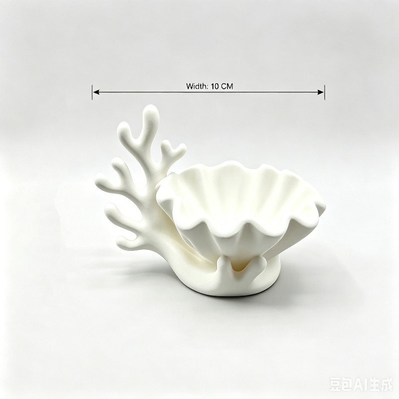 3Dプリントされた珊瑚貝殻の飾り皿、オーシャンコースタルスタ - 3D Printing Ring Holder のレビューと価格