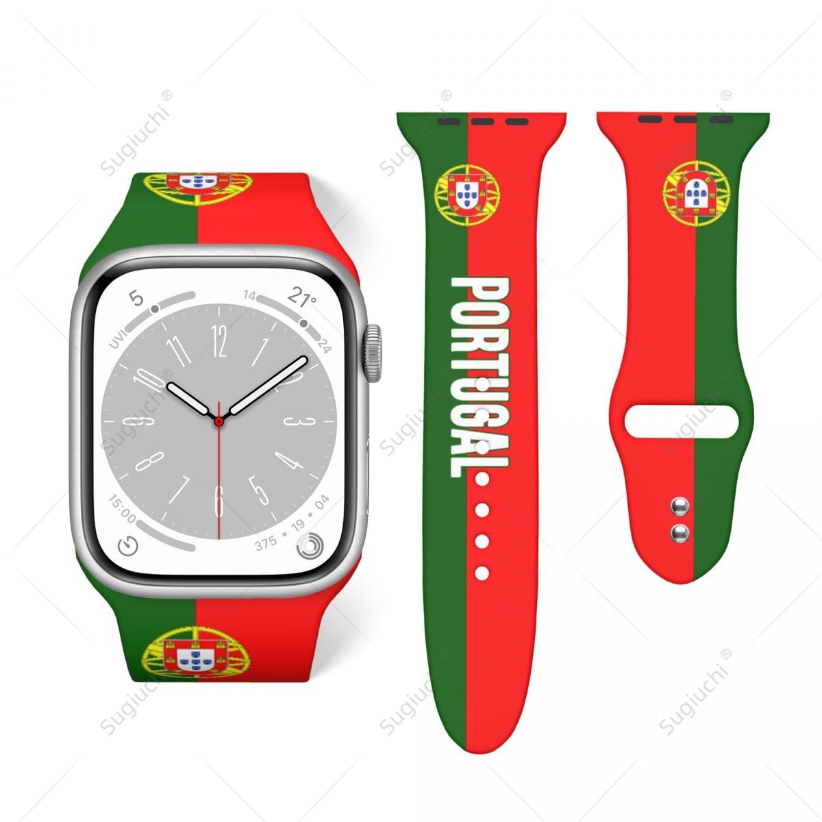 ユニセックスポルトガル国旗 3D 印刷スポーツストラップ A - 3D Printing Watch のレビューと価格