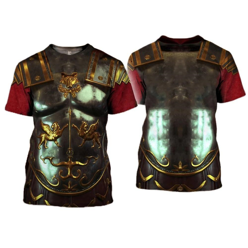 3D プリント騎士鎧コスプレ Tシャツ男性のための新メンズカ - 3D Printing Knight Armor のレビューと価格