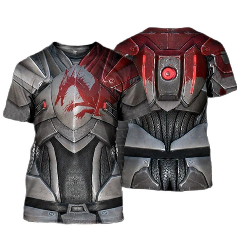 3D プリント騎士鎧コスプレ Tシャツ男性のための新メンズカ - 3D Printing Knight Armor のレビューと価格